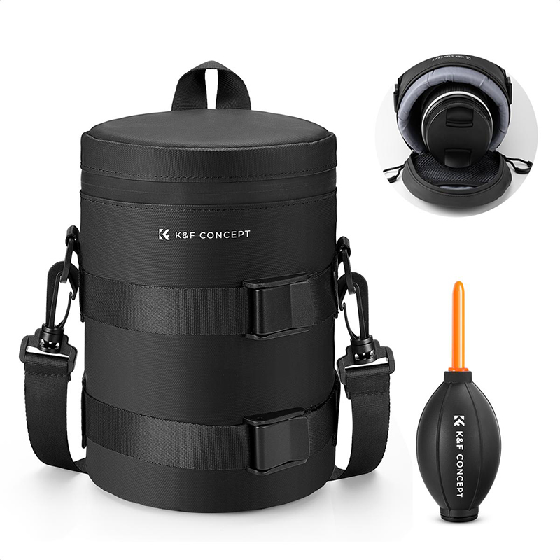 Funda Protectora Impermeable para Lentes K&F Concept 9x18cm. (L) (KF13.202)