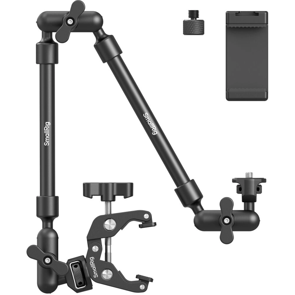 Brazo Mágico de Escritorio SmallRig 4766 con Pinza Tipo Cangrejo para Cámara/SmartPhone