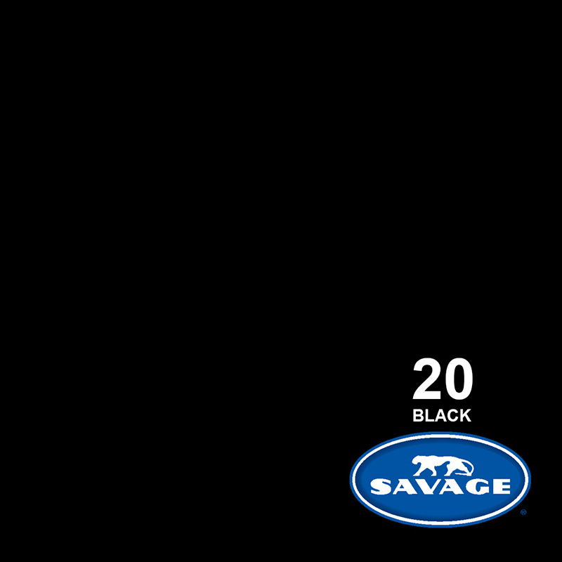Ciclorama de Papel SAVAGE 1.35x11mts. #20 BLACK