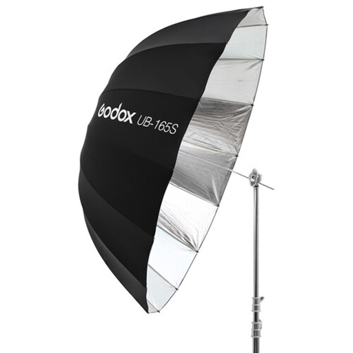 Sombrilla Parabólica Godox 165 cm. Plata/Negra UB165S