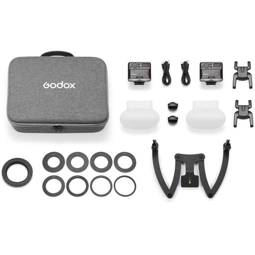 Kit de 2 Flash Macro Dental Godox MF12-DK3