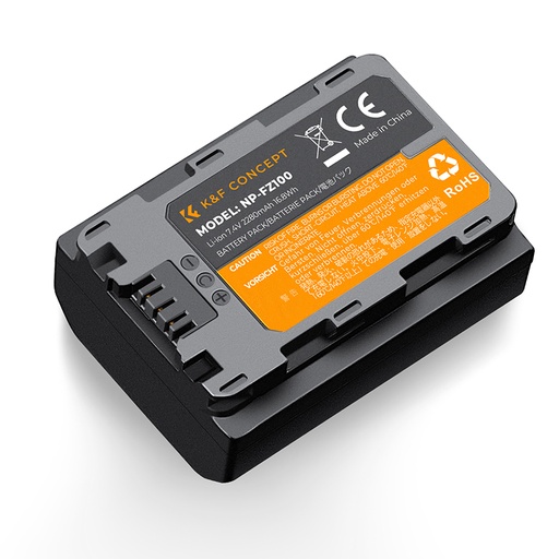 Batería Recargable K&F Concept Tipo NP-FZ100 para Sony (KF28.0016V3)