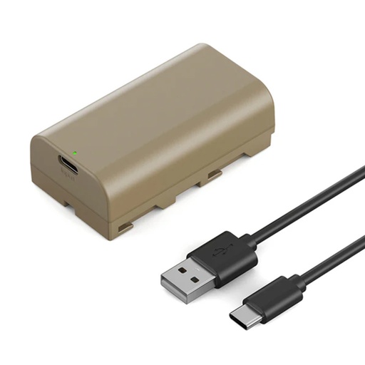 Batería de Litio K&F Concept Tipo NP-F550 Carga Directa USB-C (KF28.0035)