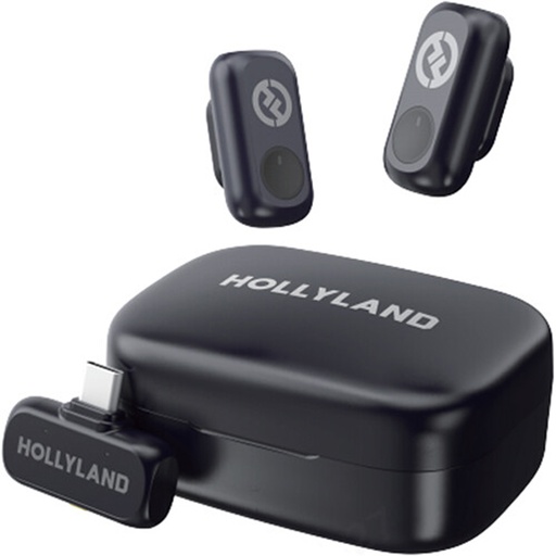 Micrófono Lavalier Inalámbrico Hollyland Lark A1 Duo con USB-C y Estuche de Carga