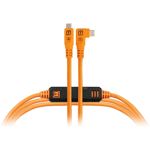 Cable TetherPro Optima 4.6m. USB-C a USB-C Right Angle Tether Tools CUC15RTG2-ORG