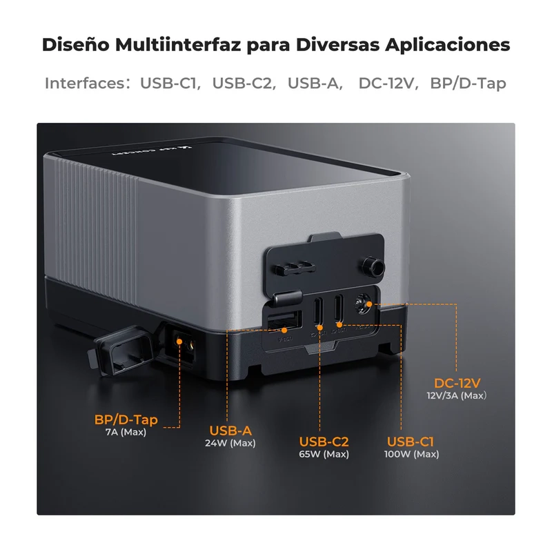 Batería V-Mount K&F Concept 90Wh Carga Rápida USB-C (KF28.0024V1)