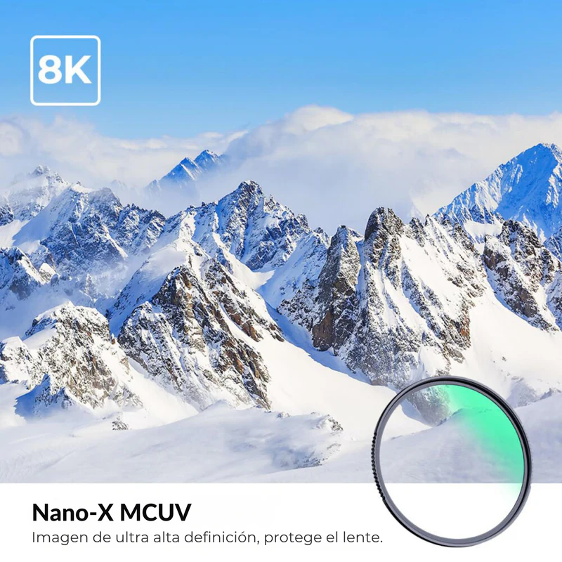 Filtro MRC UV Multi-Capa K&F Concept 58mm. Serie Nano X (KF01.967)  