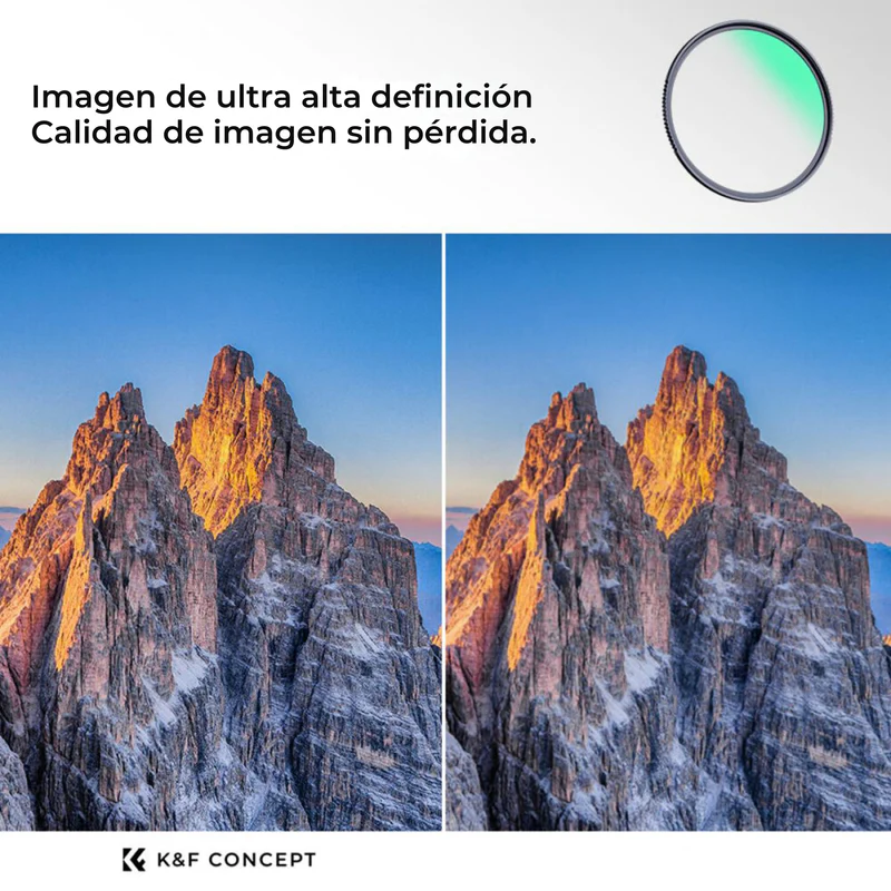 Filtro MRC UV Multi-Capa K&F Concept 58mm. Serie Nano X (KF01.967)  