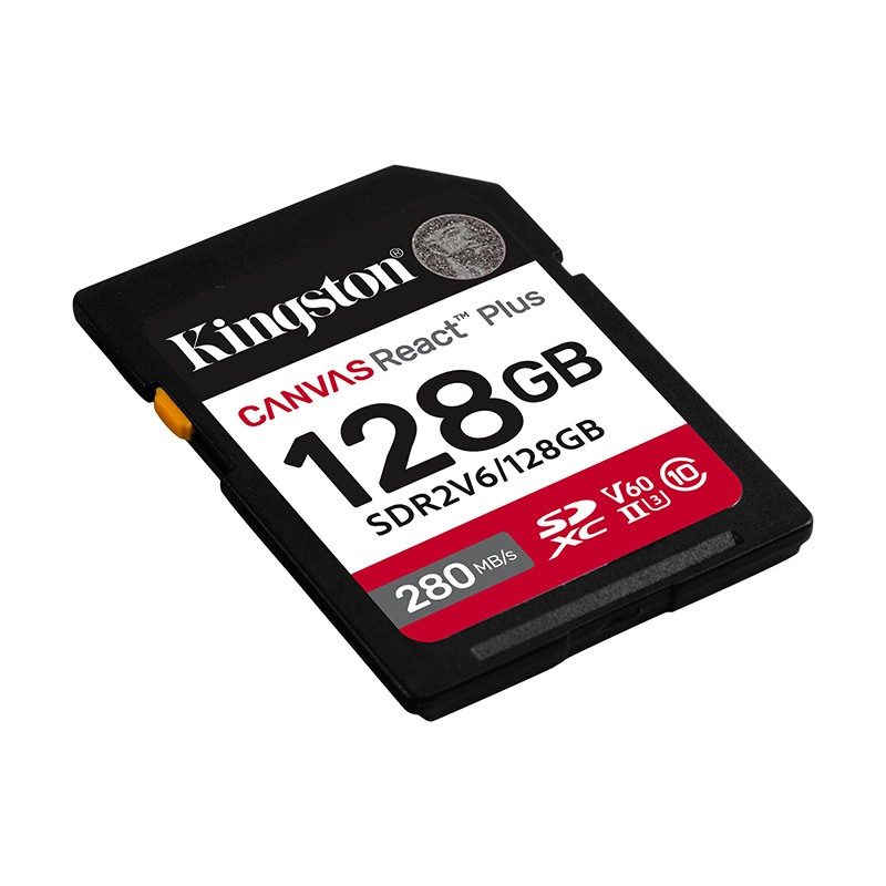 Memoria Kingston Canvas React Plus V60 SDXC 128GB UHS-II U3 Clase 10