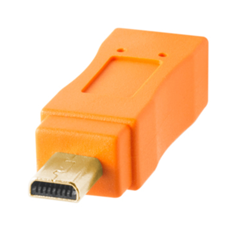 Cable TetherPro USB 2.0 a Mini-B 8-Pin Tether Tools CU8015-ORG