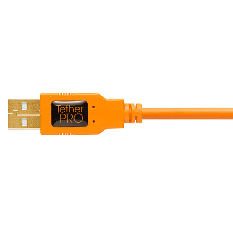 Cable TetherPro USB 2.0 a Mini-B 8-Pin Tether Tools CU8015-ORG