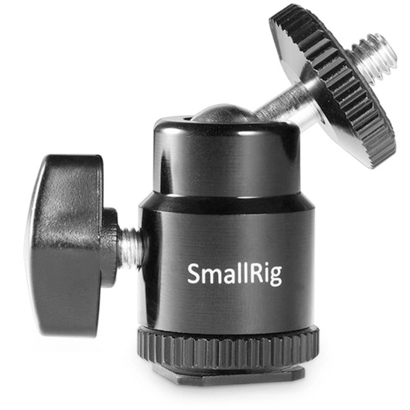 Cabeza de Bola Adaptador SmallRig 761 de Zapata Fría a Rosca de 1/4" 