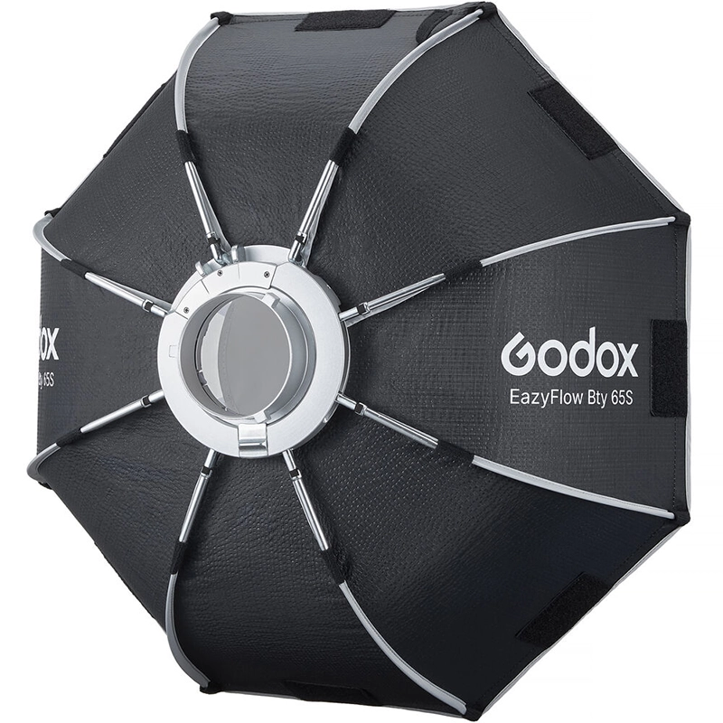 Beauty Dish Plegable Godox EazyFlow Negro/Plata 65cm (Bowens)