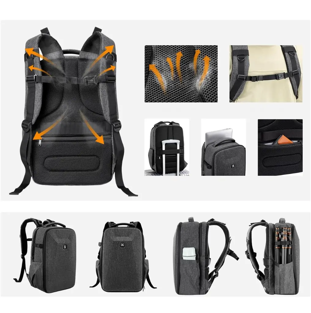 BackPack K&F Concept Nature Wander 22L Gris (KF13.134V4)