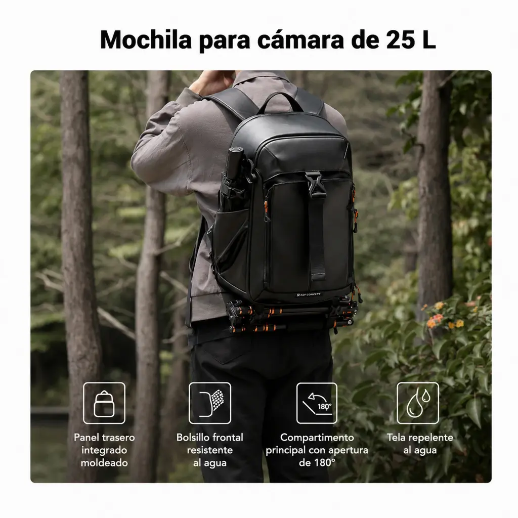 BackPack K&F Concept Nature Wander 25L Negro (KF13.211)