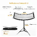 Reflector Curvo 4 en 1 K&F Concept U-Shape 100x45cm con Soporte (KF18.0018)