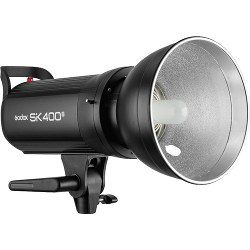 Kit de 3 flash Godox SK400 II + 3 tripié + 2 sombrilla + 1 softbox 60x90cms. + 2 reflector + 1 transmisor XT-16 + maleta