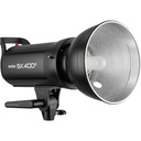 Kit de 3 flash Godox SK400 II + 3 tripié + 2 sombrilla + 1 softbox 60x90cms. + 2 reflector + 1 transmisor XT-16 + maleta