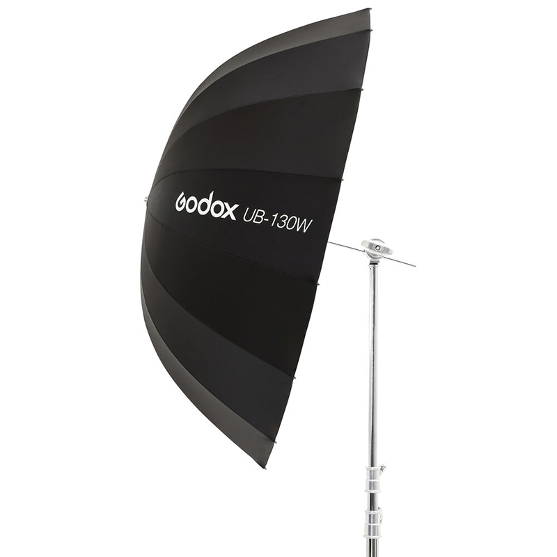 Sombrilla Parabólica Godox 130cms. Blanca/Negra UB-130W