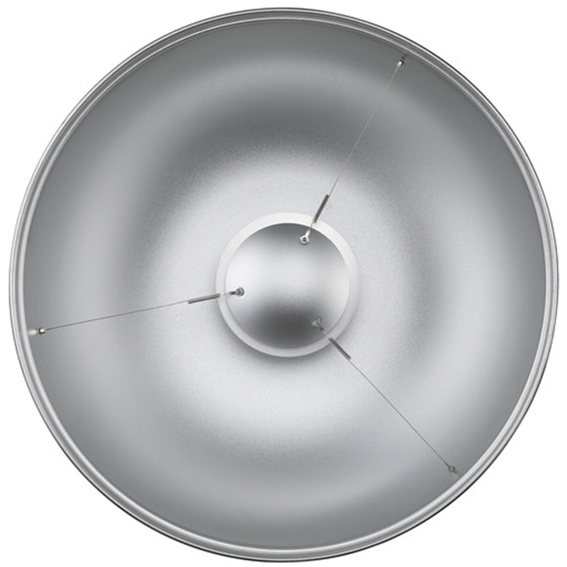 Reflector Beauty Dish Plateado Godox 55cms. (Bowens)