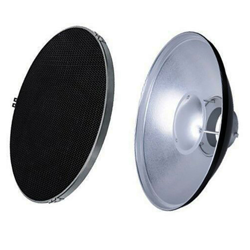 Reflector Beauty Dish plata Godox 42cms. con grid