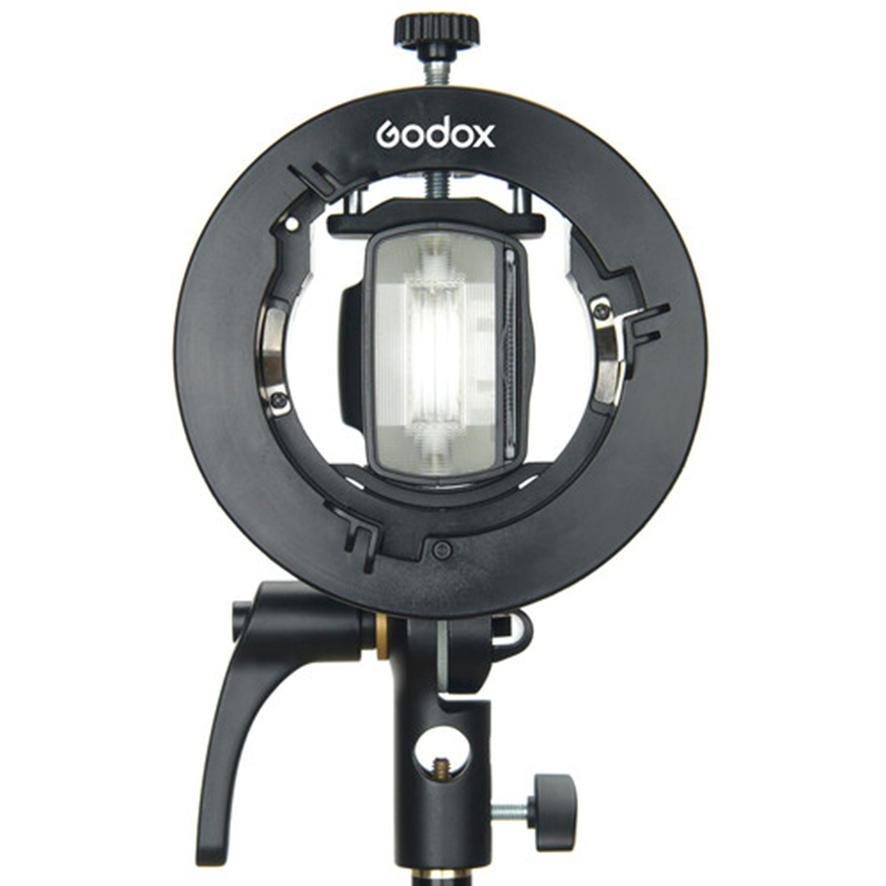 Soporte Godox S2 para flash Speedlite y V1, accesorios Bowens/sombrilla