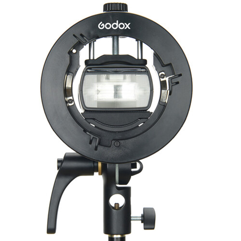 Soporte Godox S2 para flash Speedlite y V1, accesorios Bowens/sombrilla
