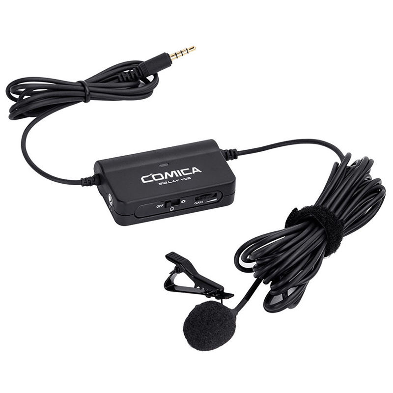 Micrófono Lavalier Comica CVM-SIG.LAV V05 3.5mm (cable 3.7mts.)
