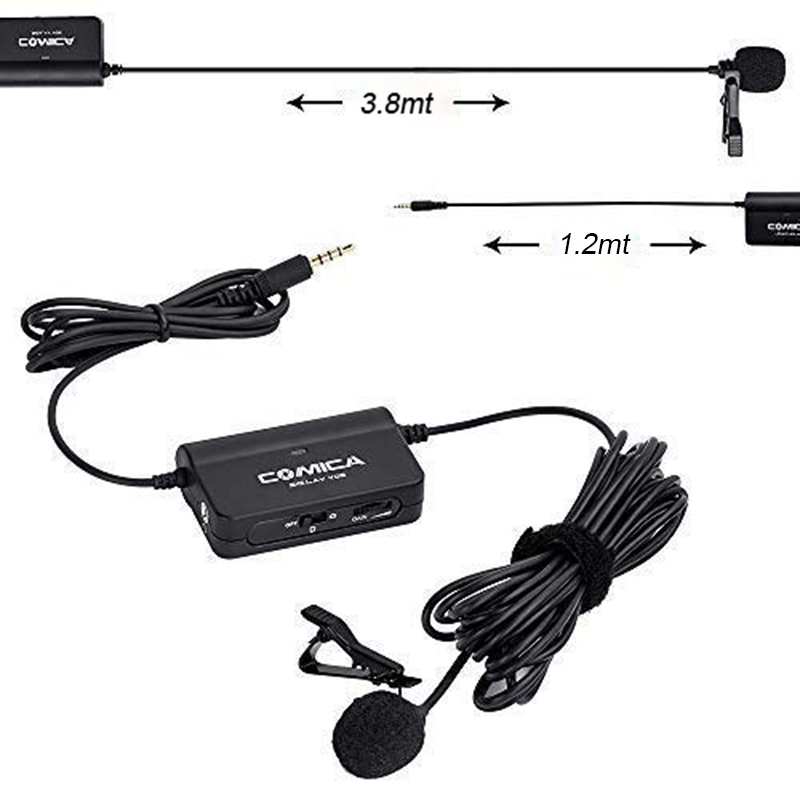 Micrófono Lavalier Comica CVM-SIG.LAV V05 3.5mm (cable 3.7mts.)