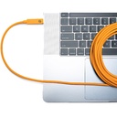 Cable USB-C a USB-C Right Angle Tether Tools CUC15RT-ORG