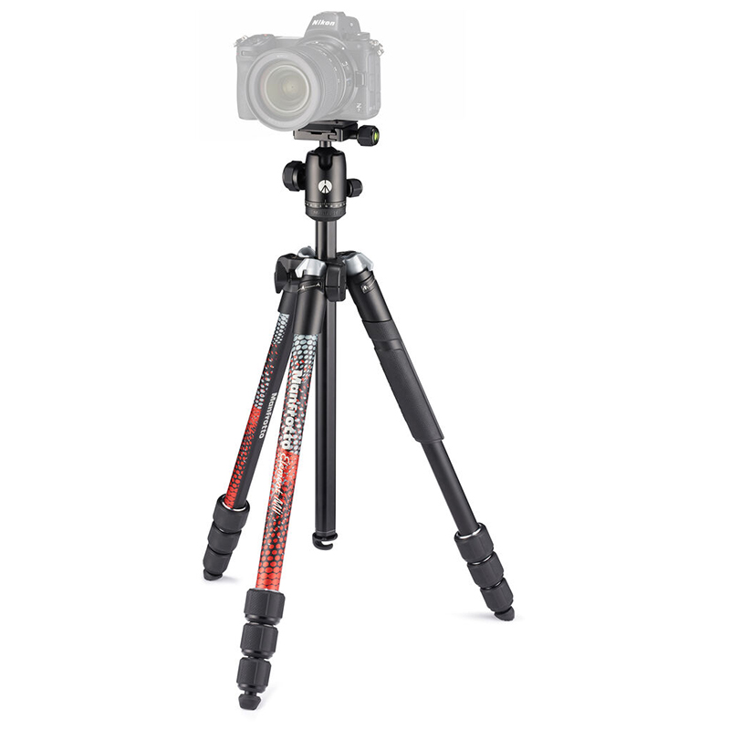 Tripié Manfrotto Element MII con Cabeza de Bola p/8kg. (Rojo) MKELMII4RD-BH
