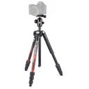 Tripié Manfrotto Element MII con Cabeza de Bola p/8kg. (Rojo) MKELMII4RD-BH