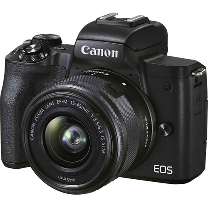 Kit Cámara Canon EOS M50 Mark II + EF-M 15-45mm IS STM + Maleta + Memoria SD 32GB + Curso en Línea "ABC de Vlogger"