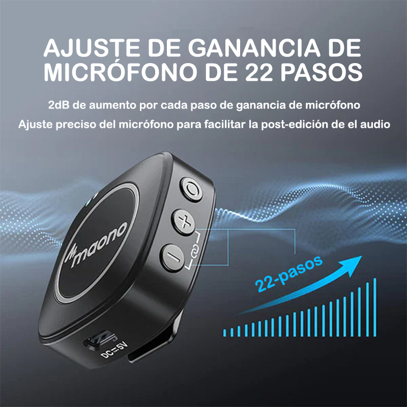 Dúo Micrófonos Lavalier Inalámbricos Maono AU-WM820-A2