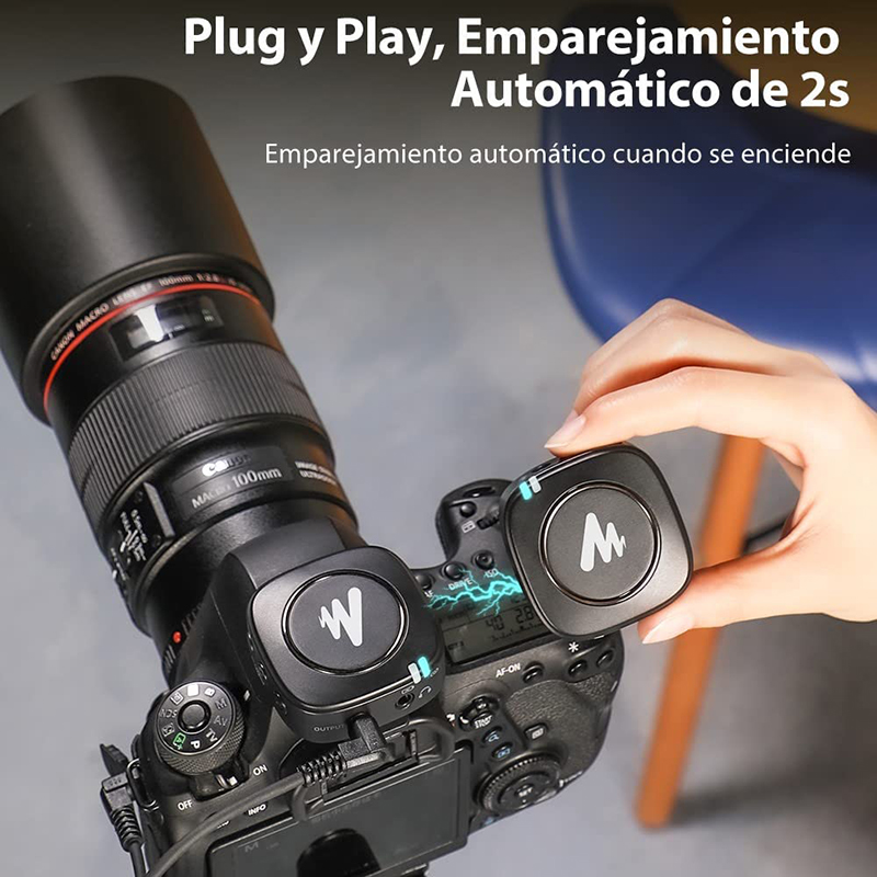 Dúo Micrófonos Lavalier Inalámbricos Maono AU-WM820-A2