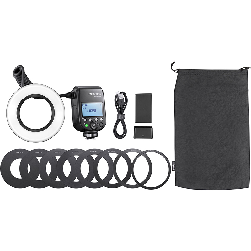 Macro Ring Flash Godox MF-R76N TTL para Nikon