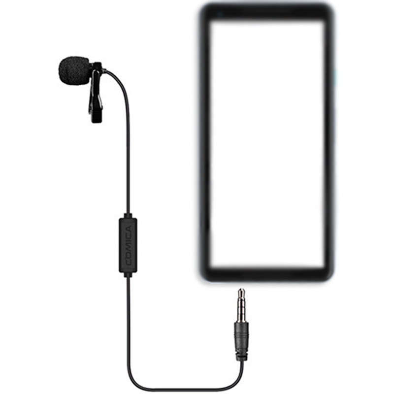 Micrófono Lavalier Comica CVM-V01SP 3.5mm para SmartPhone (cable 6mts.)
