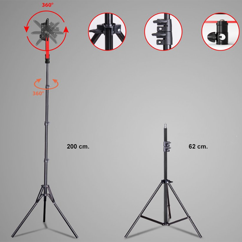 Kit de 2 Lámparas de Panel LED 320 Geekoto PL-20A