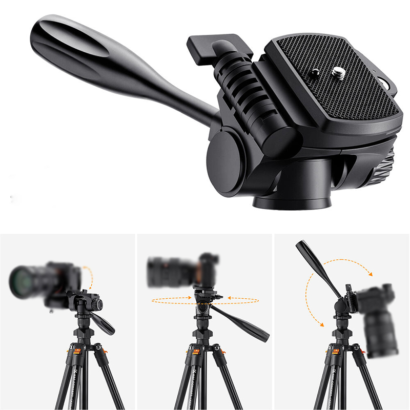 Tripié Compacto K&F Concept K234A0 + Cabeza para Foto/Video c/Soporte para Celular (KF09.115)