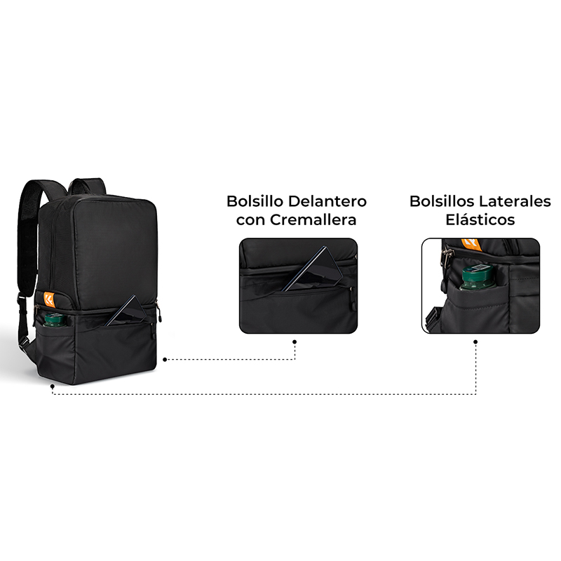 BackPack K&F Concept Alpha 22L Plegable Negra (KF13.129)