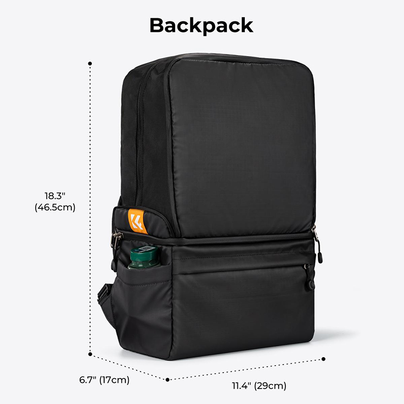 BackPack K&F Concept Alpha 22L Plegable Negra (KF13.129)