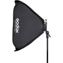 Caja suavizadora Godox 60x60cms. con grid y bracket S2 para flash speedlite
