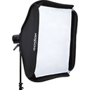 Caja suavizadora Godox 60x60cms. con grid y bracket S2 para flash speedlite