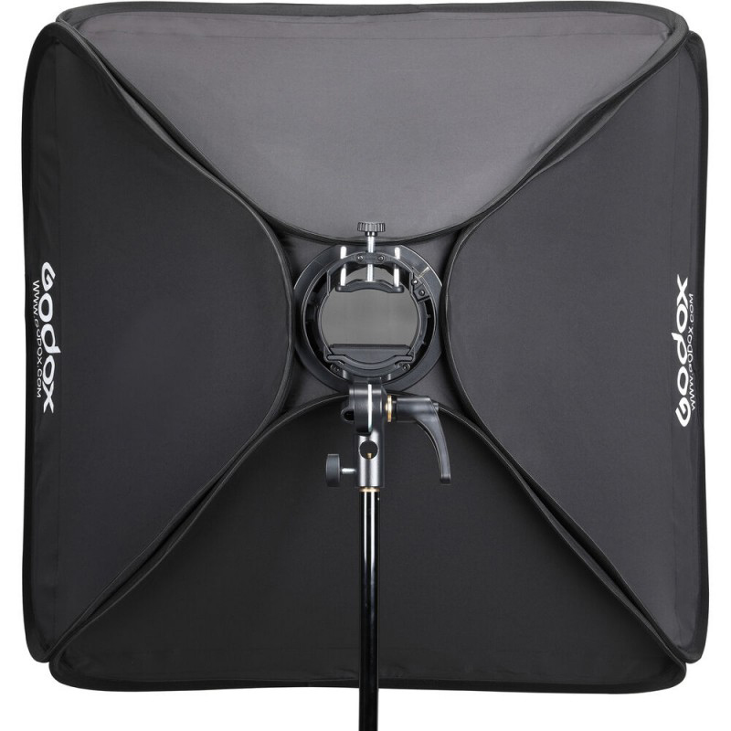 Caja suavizadora Godox 60x60cms. con grid y bracket S2 para flash speedlite