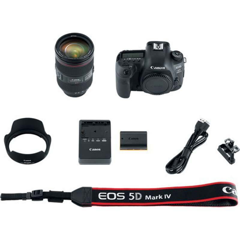Cámara Canon EOS 5D Mark IV con lente EF 24-105mm f/4L IS USM