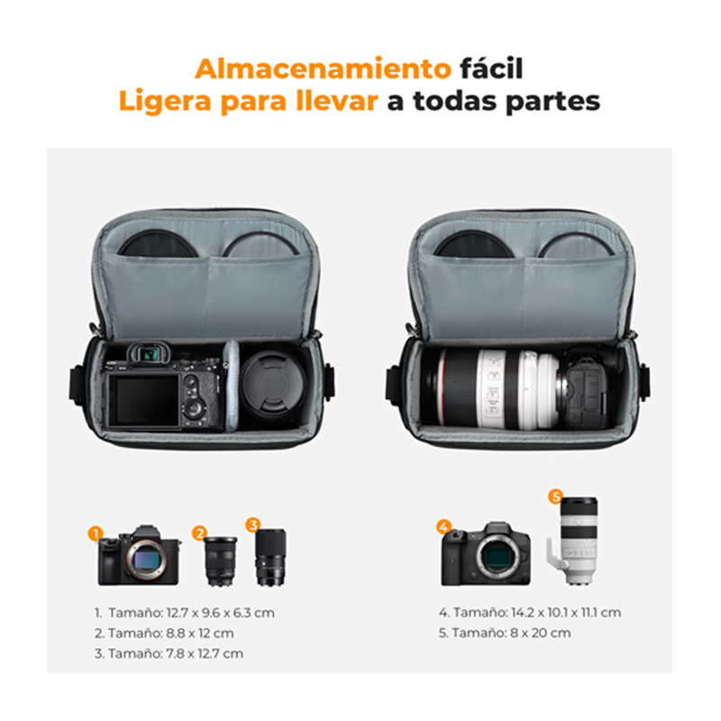 Slingbag K&F Concept 5L Negro (KF13.179)