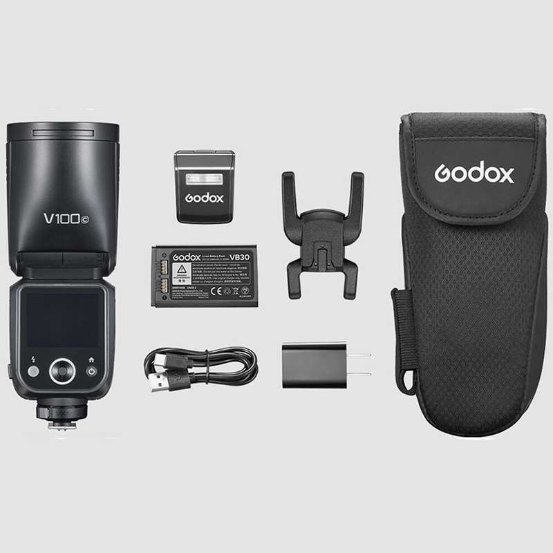 Flash Godox V100C TTL con Pantalla Táctil para Canon con Batería Recargable