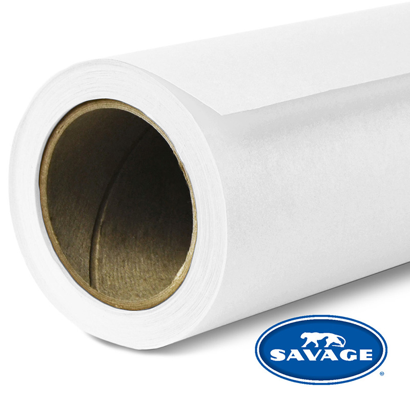 Ciclorama de Papel SAVAGE 1.35x11mts. #01 SUPER WHITE