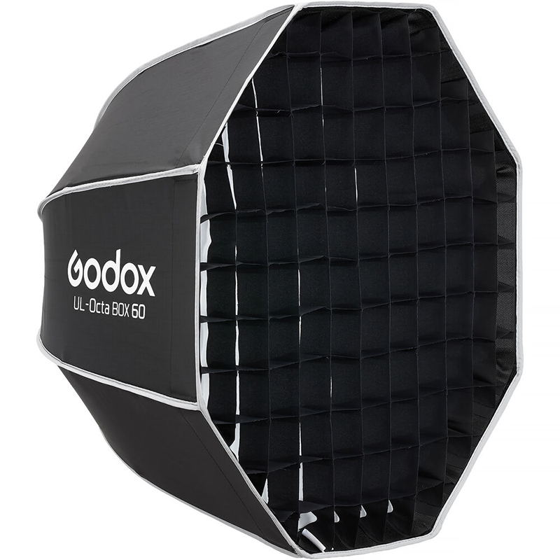 Caja Suavizadora Octagonal Tipo Sombrilla con Grid Godox 60 cm. UL-BOX-OCTA-60 (Bowens)