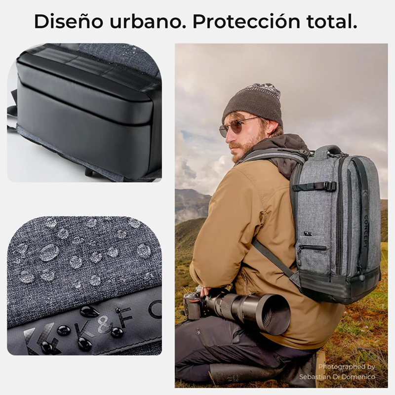 BackPack K&F Concept Nature Wonder 18L Gris (KF13.044)